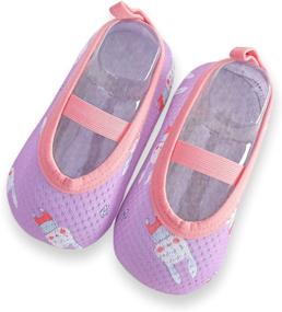 img 4 attached to 👧 Versatile Girls Slipper Socks: Unisex Slippers for Boys' Shoes & Comfy Slip-on Slippers