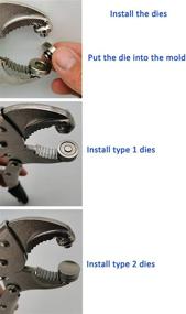 img 3 attached to 🔧 Набор инструментов для установки кнопок Heavy-Duty Snap Setter Pliers Vice-Grip для металлических крепежных колец, замены кнопок, ремонта лодочных навесов и холстов - черно-оранжевый