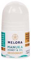 🍯 melora manuka honey & oil deodorant: naturally odor fighting, 1.6 fl oz logo