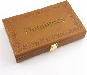 img 1 attached to Dominoes Set Tiles Games Leatherette