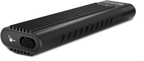 img 4 attached to 🔌 Tool-Free USB C to M.2 NVMe Enclosure - Thunderbolt 3 & USB 3.1 Gen 2 Compatible, 10Gbps Speeds. Includes USB-C & USB 3.0 Cables. Supports 2280 2260 2242 M.2 NVMe SSDs.
