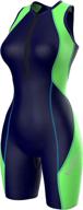 zimco elite women's compression triathlon suit: ultimate performance for skin racing, tri short swim logo