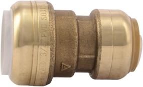 img 2 attached to PVC SharkBite Fitting UIP4016A 0.75 inch X 0.75 inch CTS, Connector for Copper, PEX, CPVC, HDPE or PE-RT Water Line - Ideal for Potable Water Systems