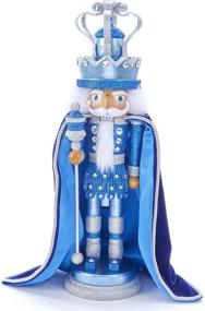 img 1 attached to 🔵 Blue Kurt S. Adler HA0490 Nutcracker, 15 inches Tall