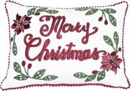 🎄 wahdland christmas decorative pillow covers 14 x 20 inch (35x50cm) – soft pillowslip cushion cases with merry christmas pattern (no pillow inserts) – ideal for farmhouse home décor logo