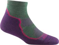 darn tough (style 1987) women's hike trek sock - lightweight 1/4 sock with cushion логотип