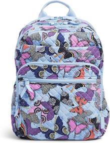 img 4 attached to 🎒 Большой рюкзак Vera Bradley для женщин, изготовленный из хлопка - идеальная школьная сумка.