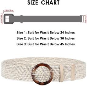 img 1 attached to Elastic Stretch Fashion Braided WHIPPY Women's Accessories for Belts