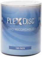 📀 plexdisc dvd-r 4.7gb 16x брендированный логотип записываемый медиа-диск - 100 дисков в шпинделе (ffp) 632-817-bx - высококачественные пустые dvd для профессиональной записи и хранения. логотип