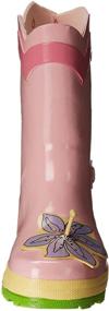 img 3 attached to 🌸 Kidorable Lotus Flower Yellow and Pink Rain Boot: Stylish Natural Rubber Protection for Kids