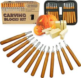 img 4 attached to JJ CARE Wood Carving Kit - High-Quality Wood Whittling Kit with 10 Assorted Wood Blocks + 12 Durable SK2 Carbon Steel Tools - Perfect Beginner Whittling Set for Kids and Adults, Basswood Carving Kit, Soap Carving Set