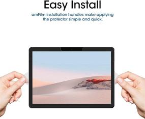 img 2 attached to 📱 Защитное стекло amFilm (2 штуки) для Microsoft Surface GO 3 (2021), GO 2 (2020), GO (2018) - конечная защита экрана!
