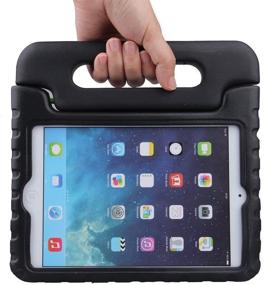 img 3 attached to 📱 TRELC Convertible Handle Stand Case for Apple iPad Mini / 2 / 1 - Black: Ultimate Protection and Versatile Accessibility