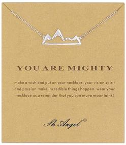 img 1 attached to 🏔️ Adventure Mountain Friendship Necklace - Inspirational Boys' Jewelry