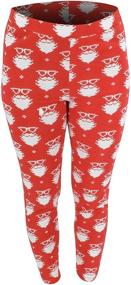 img 1 attached to Girls Christmas Matching Family Leggings