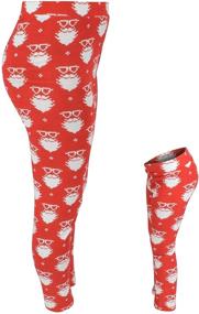 img 2 attached to Girls Christmas Matching Family Leggings