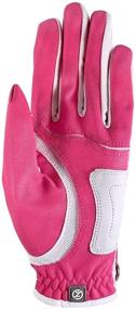 img 2 attached to 🏌️ Zero Friction Ladies Compression-Fit Synthetic Golf Glove 2 Pack with Bonus Tee Pack - Universal-Fit Golfing Essential!