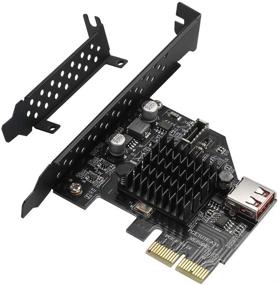 img 4 attached to BEYIMEI USB 3.1 Front Type-E Expansion Card PCI-E 2X Interface | USB 3.1 GEN2 10Gbps Type-E 20PIN Expansion Card for Desktop PCs (ASM3142)