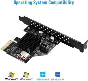 img 3 attached to BEYIMEI USB 3.1 Front Type-E Expansion Card PCI-E 2X Interface | USB 3.1 GEN2 10Gbps Type-E 20PIN Expansion Card for Desktop PCs (ASM3142)