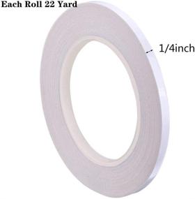 img 3 attached to 🎞️ Minelife 10 Rolls of 1/4 inch Double Sided Tape for Clothes, Arts, Crafts, Photography, Scrapbooking - Tear-by-Hand, Sticky Adhesive Tape with Paper Backing