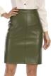 fahsyee leather pencil bodycon waisted women's clothing and skirts logo