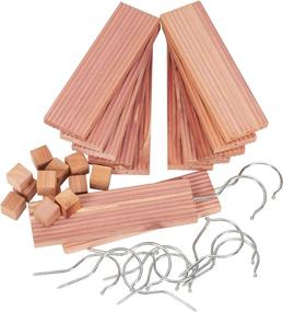 img 1 attached to Brown Cedar Hang Up Set for Household Essentials 35780-1