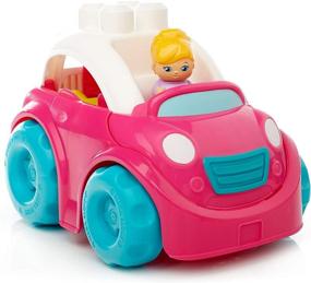 img 1 attached to Build, Play, and Imagine: Mega Bloks Pink Convertible Building Set