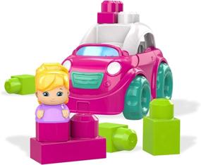 img 4 attached to Build, Play, and Imagine: Mega Bloks Pink Convertible Building Set