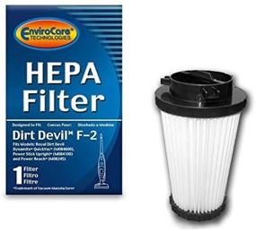 img 1 attached to 🔍 Enhanced EnviroCare HEPA Vacuum Filters for Dirt Devil Dynamite, Quickvac, Power Stick, and Power Reach Uprights - Type F2