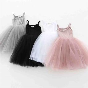 img 1 attached to 👗 Sleeveless Infant Toddler Sundress Bubble - Cute and Stylish Girls' Clothing