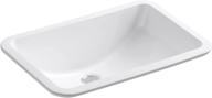 white kohler k-2214-0 ladena undermount bathroom sink логотип