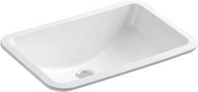 img 4 attached to White KOHLER K-2214-0 Ladena Undermount Bathroom Sink