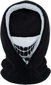 img 4 attached to 🧣 Vorshape Kids Balaclava Ski Mask | Cold Weather Fleece Face Mask with Hood | Windproof Outdoor Winter Hat for Boys & Girls