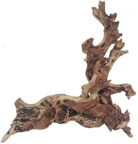 img 4 attached to 🐠 Enhance your Fish Tank Decor with Hamiledyi Driftwood Log - Natural Wood Branch Trunk Stump for Aquarium Decoration and Reptile Habitat (L: 7" to 11")