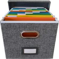 📦 efficient grey file box organizer: letter/legal size - 1 pack with file folders for convenient document storage логотип