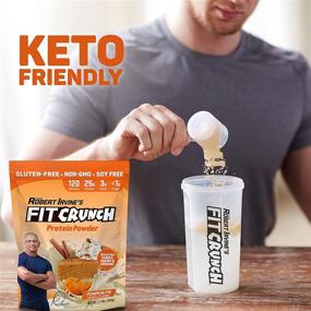 img 1 attached to 🎃 FITCRUNCH Tri-Blend Whey Protein: Keto Friendly, High Protein, Low Calories | Gluten Free & Soy Free | Pumpkin Pie Flavor (18 Servings)