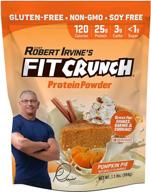 🎃 fitcrunch tri-blend протеин сывороточный: подходит для кето-диеты, высокого содержания белка, низкокалорийный | без глютена и сои | вкус тыквенного пирога (18 порций) логотип