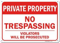 trespassing sign violators prosecuted rust free logo