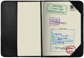 img 1 attached to Военный камуфляжный кожаный паспорт ALAZA