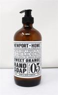 🍊 revitalize with newport + home hand soap co: sweet orange scent, single bottle logo