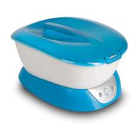 🛀 homedics paraspa paraffin wax bath with bonus 3 lb paraffin wax & 20 hand liners - soothing hand & foot spa treatment, moisturizing system, hypoallergenic, blue logo