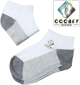 img 2 attached to 🧦 Athletic Ankle Socks for Boys by Coobey Cushion - Boys' Clothing