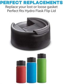 img 2 attached to 🔌 HYDRO FLASK Wide Mouth Bottle Flip Lid Cap Replacement Gaskets - 3-Pack BPA-Free Rubber Seals and Stoppers