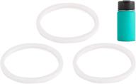 🔌 hydro flask wide mouth bottle flip lid cap replacement gaskets - 3-pack bpa-free rubber seals and stoppers логотип