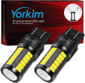 img 4 attached to 🔆 Yorkim 7440 LED Bulb Bright White Lights, T20 LED Bulbs, 7443 LED Bulbs, 7441 LED Bulbs, W21W LED Lights, 7444 Bulbs, for Reverse/Backup/Brake Light - 5730 33 SMD Pack of 2 - Improved SEO