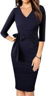 tuogo bodycon knee length cocktail 8002 navy women's clothing and dresses logo