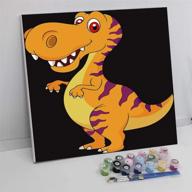 acrylic numbers painting decoration dinosaur logo