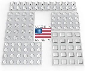 img 4 attached to 🔇 Clear Adhesive Bumper Pads 106-PC Combo Pack: Sound Dampening Rubber Feet for Cabinets, Drawers, Glass Tops, Picture Frames & More!