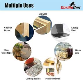 img 2 attached to 🔇 Clear Adhesive Bumper Pads 106-PC Combo Pack: Sound Dampening Rubber Feet for Cabinets, Drawers, Glass Tops, Picture Frames & More!
