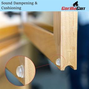 img 1 attached to 🔇 Clear Adhesive Bumper Pads 106-PC Combo Pack: Sound Dampening Rubber Feet for Cabinets, Drawers, Glass Tops, Picture Frames & More!